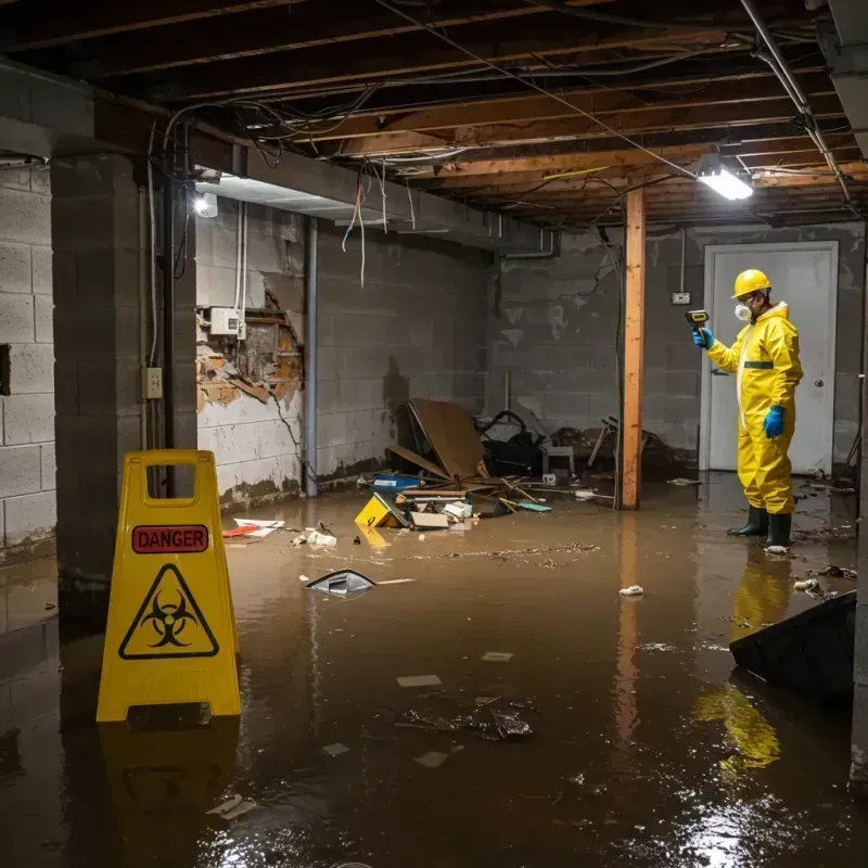 Flooded Basement Electrical Hazard in Beverly Hills, CA Property